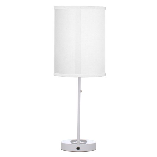 Iconic NASA Lamp (Linen Shade, Rocket White Trim) (Back)