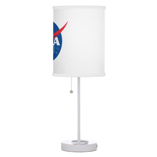 Iconic NASA Lamp (Linen Shade, Rocket White Trim) (Right)