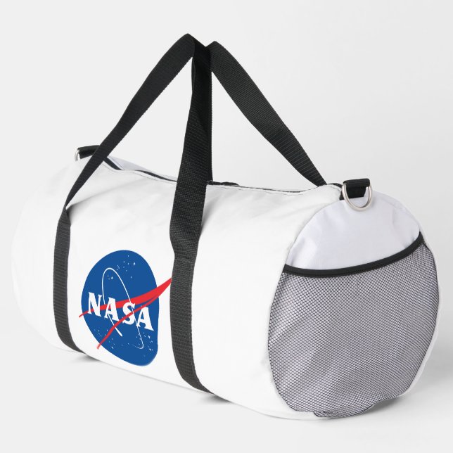 Iconic NASA Large Duffel Bag (Rocket White) (Right Corner)