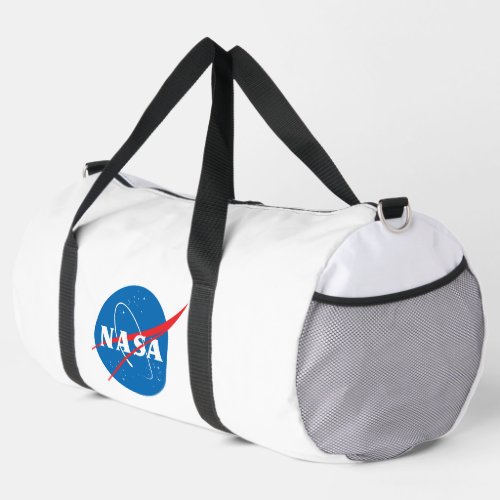 Iconic NASA Large Duffel Bag Rocket White