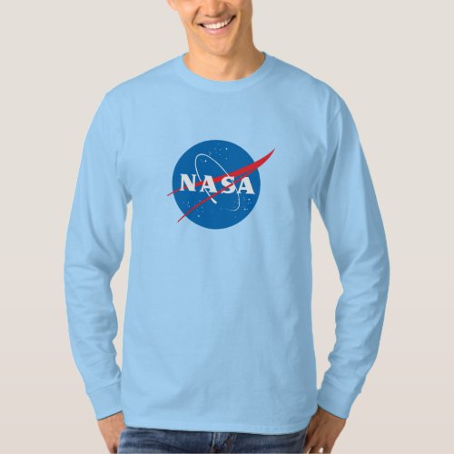 Iconic NASA Long Sleeve T_Shirt Uranus Blue