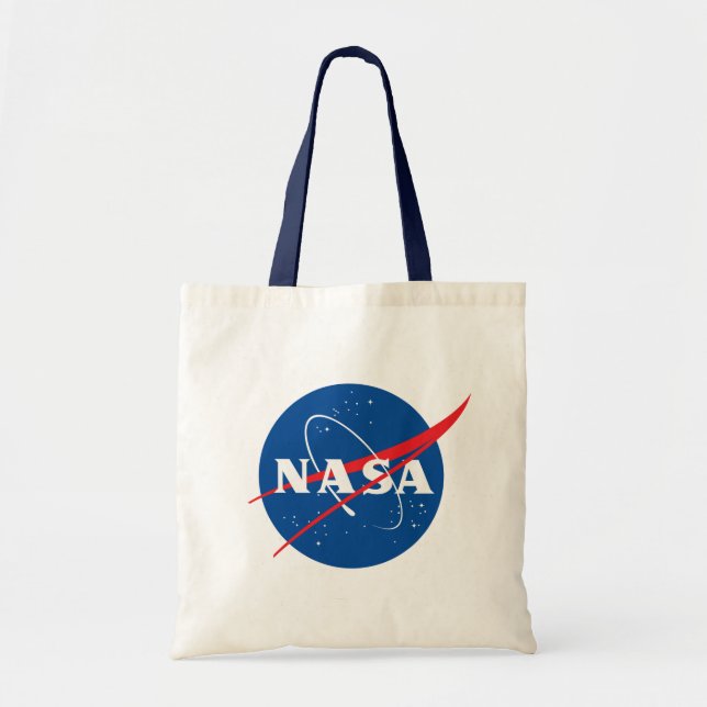 Iconic NASA Night Sky Blue Trim Value Tote Bag (Front)