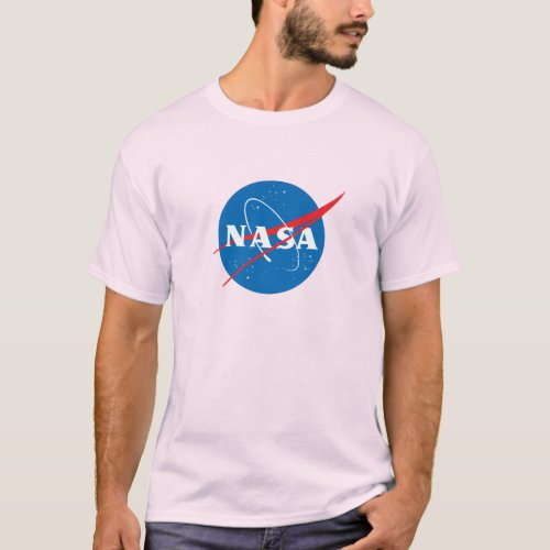 Iconic NASA Pink T_Shirt 100 Heavy Cotton