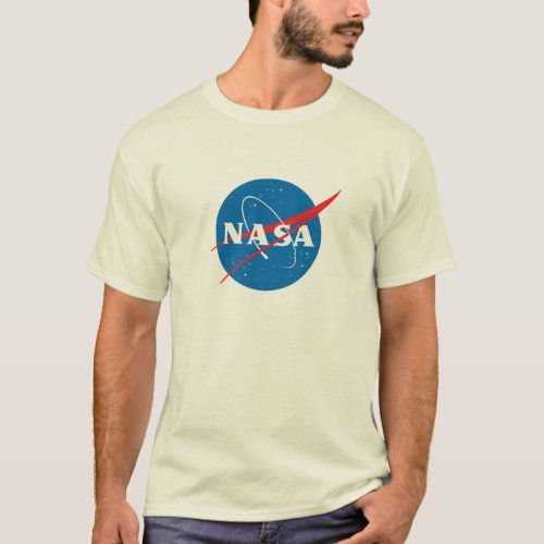 Iconic NASA Pluto Cream T_Shirt Heavy Cotton