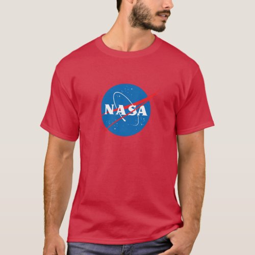 Iconic NASA Red T_Shirt 100 Heavy Cotton