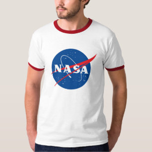 Iconic NASA Retro T-Shirt (White/Mars Red)
