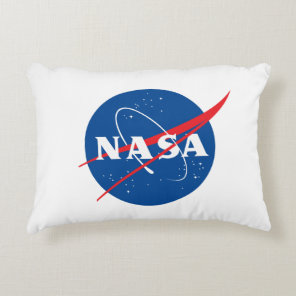 Iconic NASA Rocket White Student Value Accent Pillow