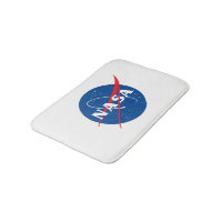 Iconic NASA Small Bath Mat (Rocket White)