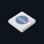 Iconic NASA Square Geo Primed Marble Magnet<br><div class="desc">IMPORTANT NOTICE:  NASA Insignia and identifiers provided and used with permission of NASA.</div>