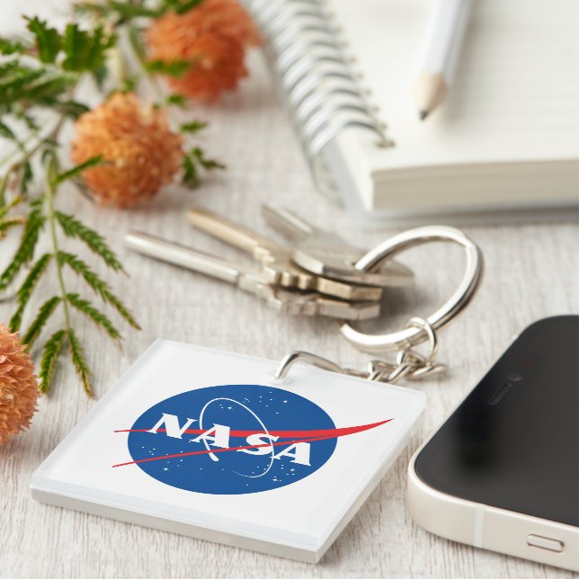 Iconic NASA Square Keychain (Student Value Edit) (Front Right)