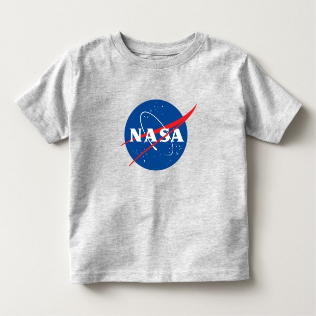 Iconic NASA Toddler T-Shirt (Mercury Gray) (Front)