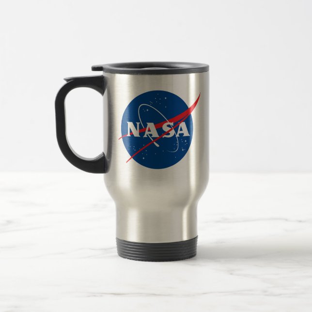 Iconic NASA Travel / Commuter Mug (Mercury Gray) (Left)
