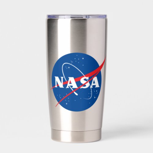 Iconic NASA Tumbler Water Bottle Mercury Gray