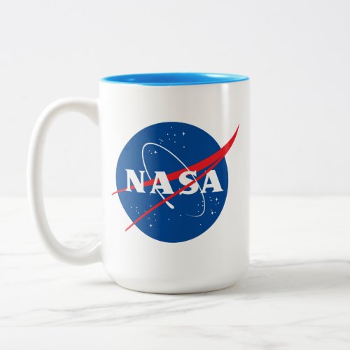 Iconic NASA Uranus Blue Trim Ceramic Bistro Mug