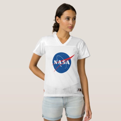 Iconic NASA Womens Football Jersey Style T_Shirt