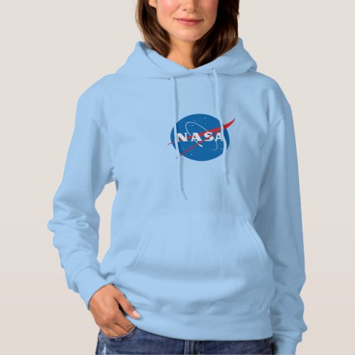 Iconic NASA Womens Hoodie Uranus Blue