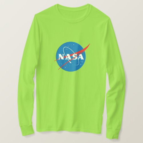 Iconic NASA Womens LS T_Shirt Borealis Green