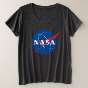 Iconic NASA Women’s Plus T-Shirt (Meteorite Gray)