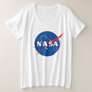 Iconic NASA Women’s Plus T-Shirt (Rocket White)