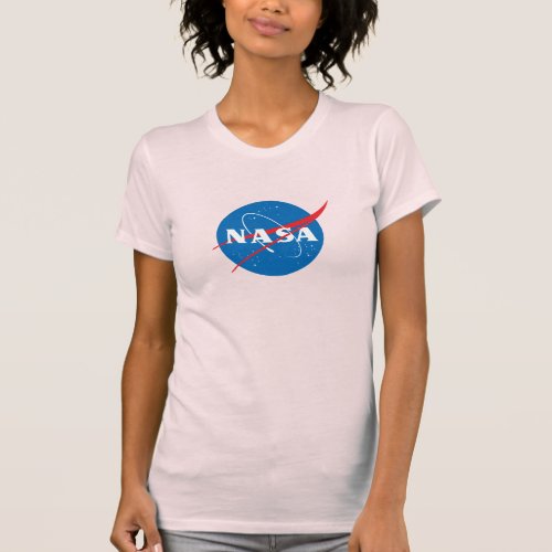 Iconic NASA Womens Slim T_Shirt Horizon Pink