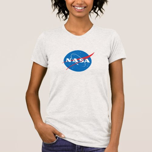 Iconic NASA Womens Slim T_Shirt Mercury Gray