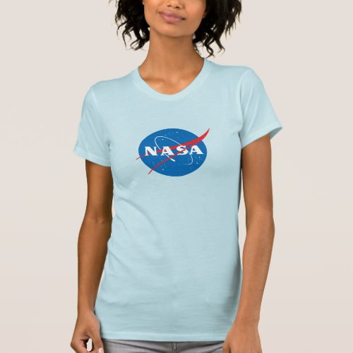 Iconic NASA Womens Slim T_Shirt Uranus Blue
