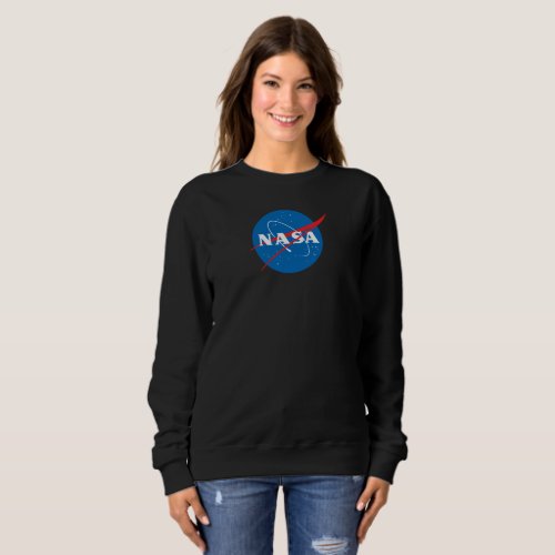 Iconic NASA Womens Sweatshirt Eclipse Black