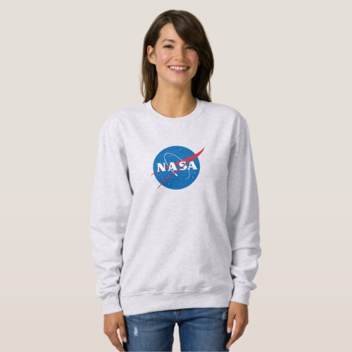 Iconic NASA Womens Sweatshirt Mercury Gray