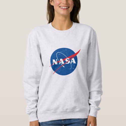 Iconic NASA Womens Sweatshirt Mercury Gray