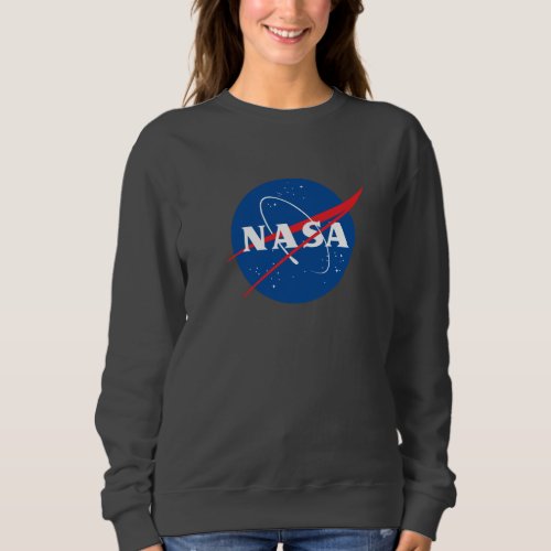 Iconic NASA Womens Sweatshirt Meteorite Gray