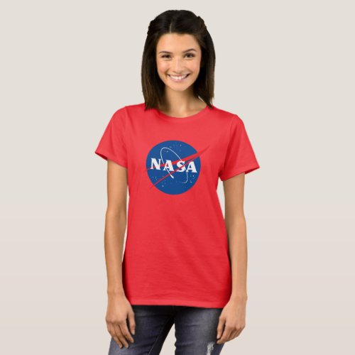 Iconic NASA Womens T_Shirt Comet Red