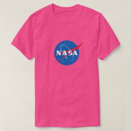Iconic NASA Womens T_Shirt Sunset Pink