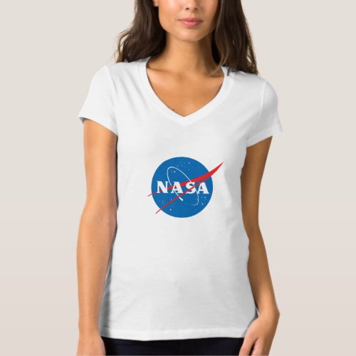 Iconic NASA Womens Trim T_Shirt Rocket White
