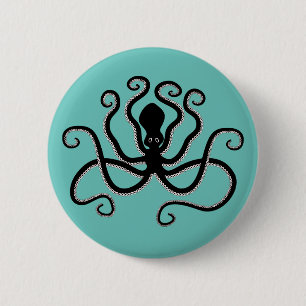 Iconic Octopus from Minoan Marine Style Pottery Button