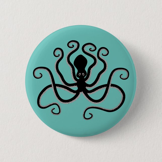 Iconic Octopus from Minoan Marine Style Pottery Button (Front)