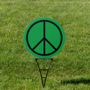 Iconic Peace Sign Yard Sign