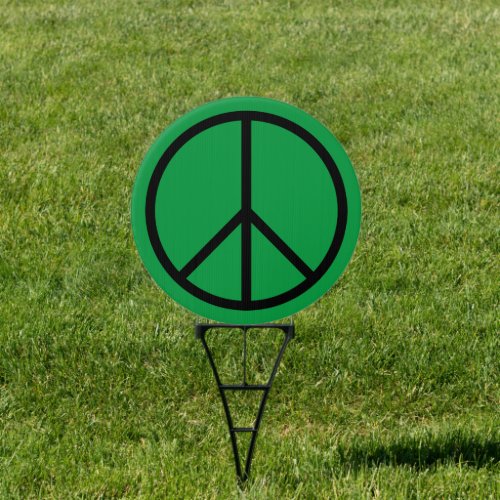 Iconic Peace Sign Yard Sign