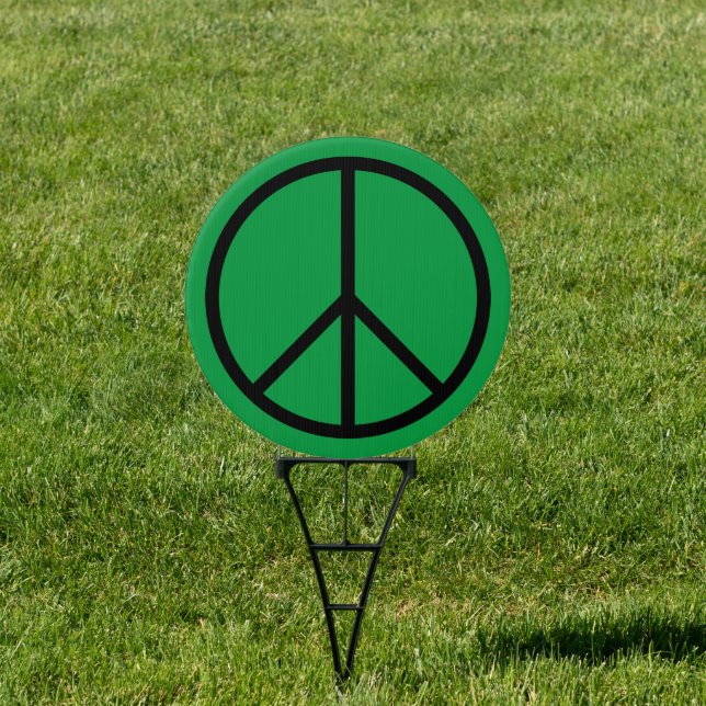 Iconic Peace Sign Yard Sign (Insitu)