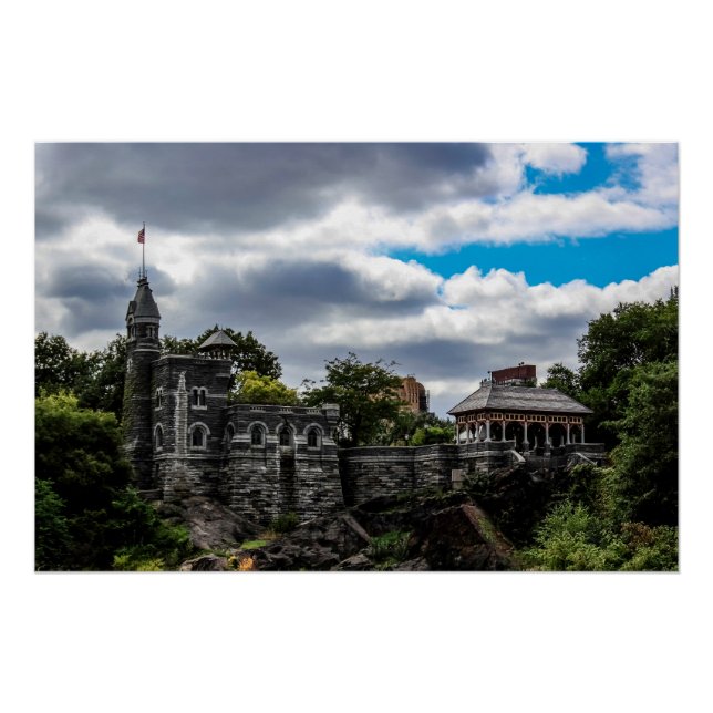 Iconic Photo of Belvedere Castle in NYC Poster (Front)