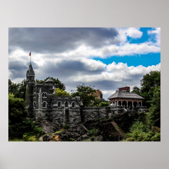 Iconic Photo of Belvedere Castle in NYC Poster (Front)