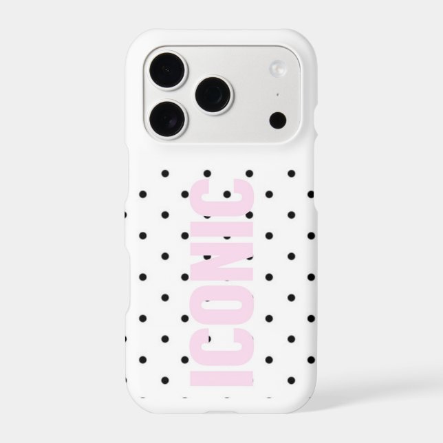 Iconic Polka Dot Aesthetic iPhone Case (Back)