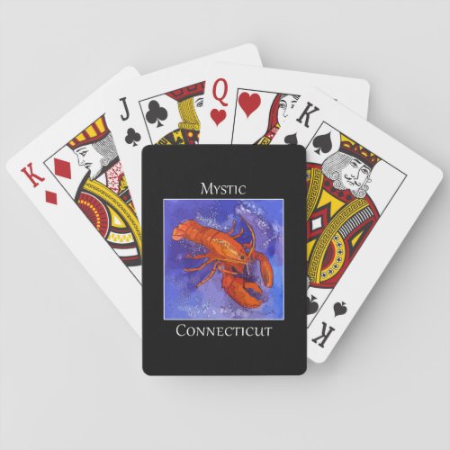 Iconic Red Lobster representing Portland Maine Playing Cards