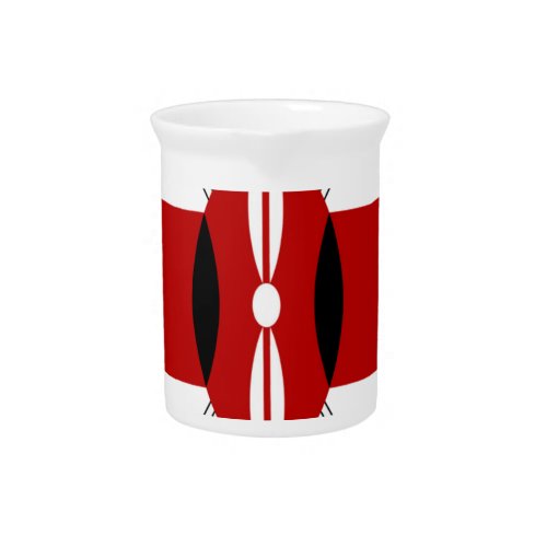 Iconic Regal Kenya Republic Flag Inspired Artwork Beverage Pitcher