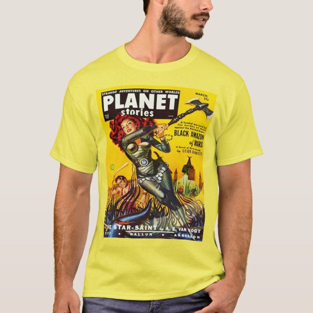 ICONIC RETRO SCI FI ILLUSTRATION T-Shirt | Zazzle