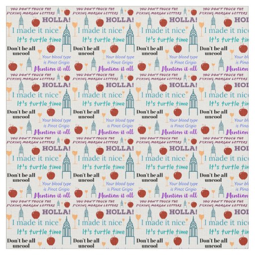 Iconic RHONY Print Fabric