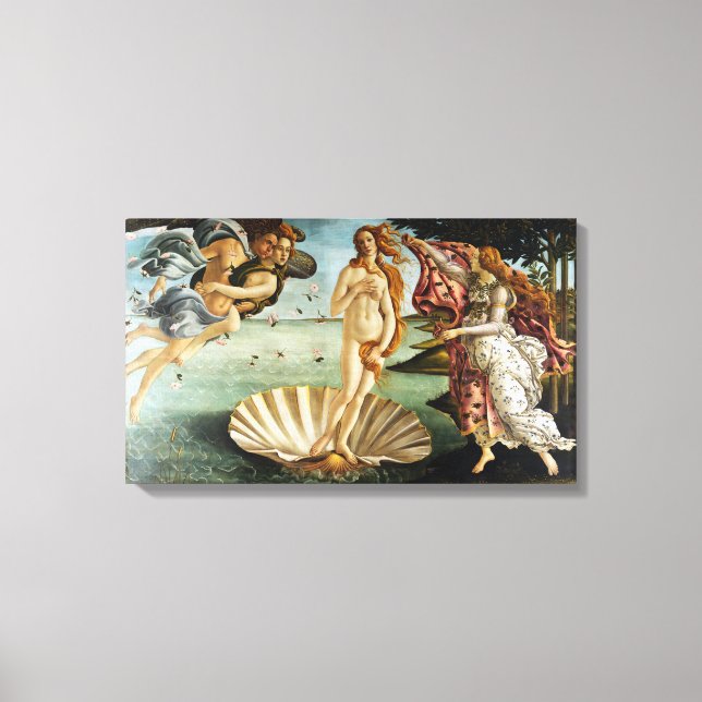 Iconic Sandro Botticelli The Birth of Venus Canvas Print (Front)