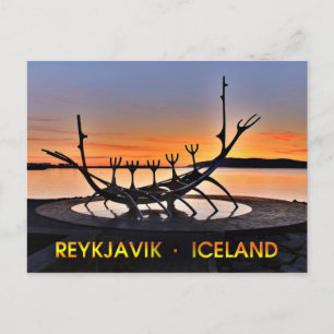 Iconic Sculpture of Reykjavík, Iceland Postcard
