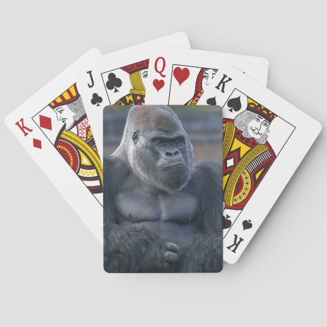 Iconic Silverback Oumbi Poker Cards (Back)