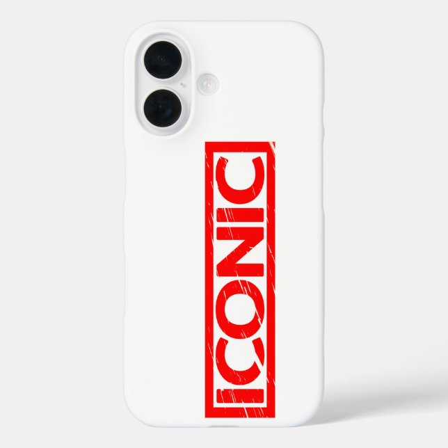 Iconic Stamp Case-Mate iPhone Case (Back)