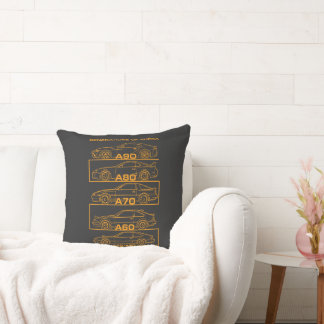 Iconic Supra Silhouette Original Design Throw Pillow
